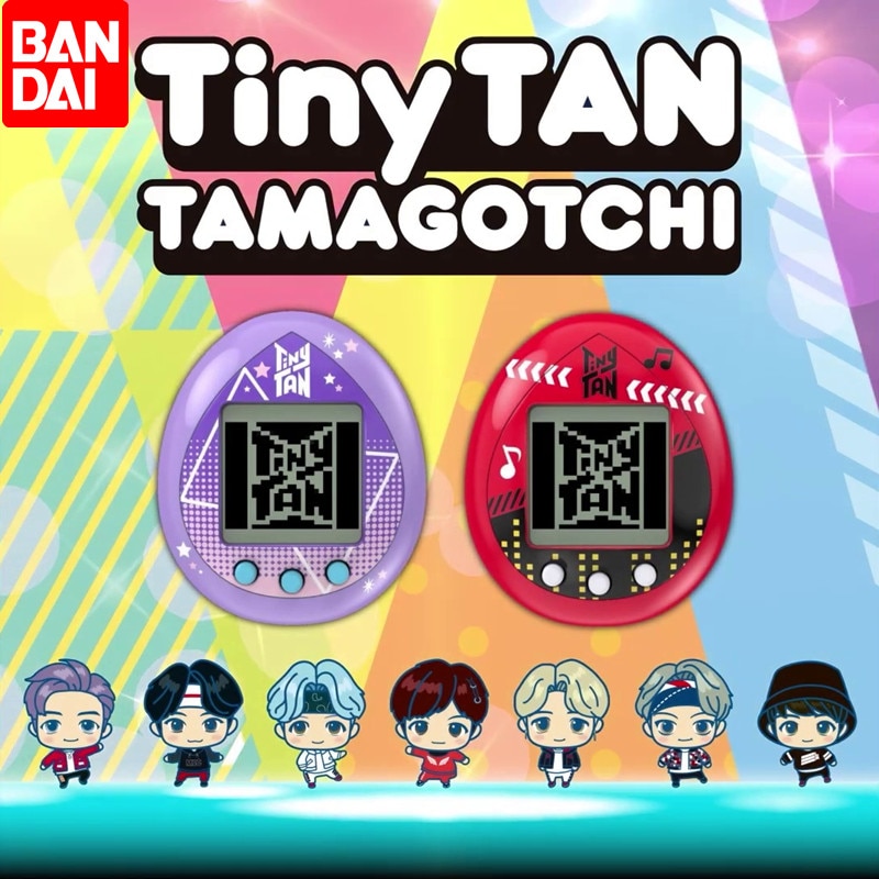 Bandai Tamagotchi Original Mini Bts Tiny Tan Anime Purple Red Interactive Game Console Virtual Pet Nostalgic 1 - Original Tamagotchi