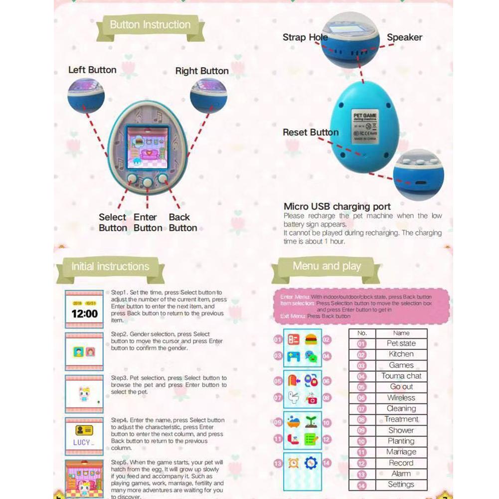 New Hot Tamagochi Electronic Pets Toy Virtual Pet Retro Cyber Funny Tumbler Ver Toys for Children 4 - Original Tamagotchi