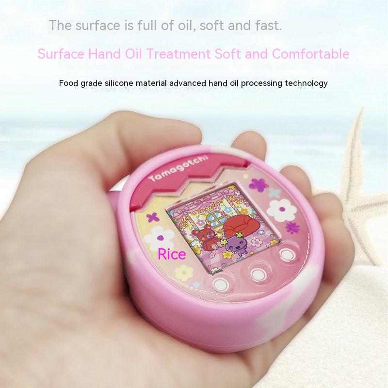 Tamagotchi Pix Silicone Protective Case Silicone Protective Sleeve Cute Pink Blue Green Bear Tamagotchi Pix Silicone 1 - Original Tamagotchi