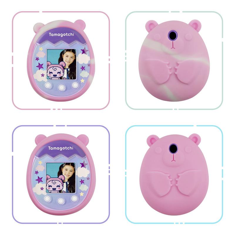 Tamagotchi Pix Silicone Protective Case Silicone Protective Sleeve Cute Pink Blue Green Bear Tamagotchi Pix Silicone 4 - Original Tamagotchi